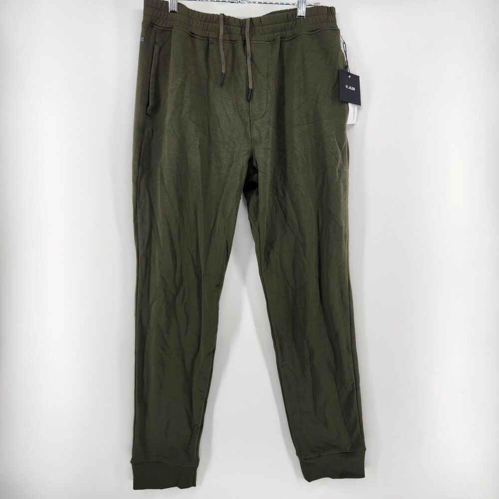 01.Algo‎ Mens Green Medium Clubhouse Fleece Jogger NWT